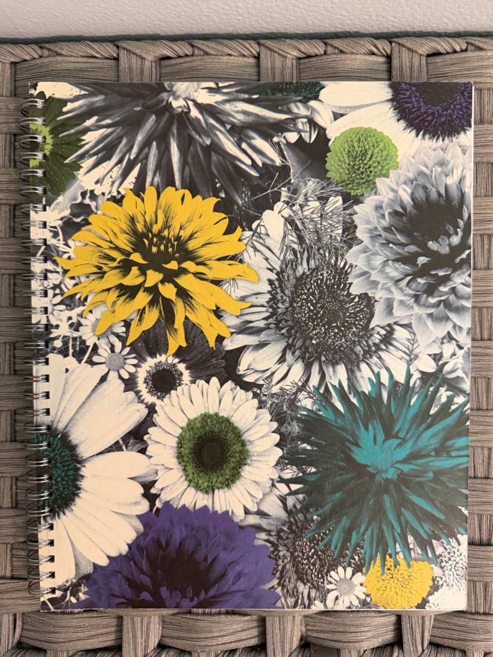 NEVER USED Floral Notebook